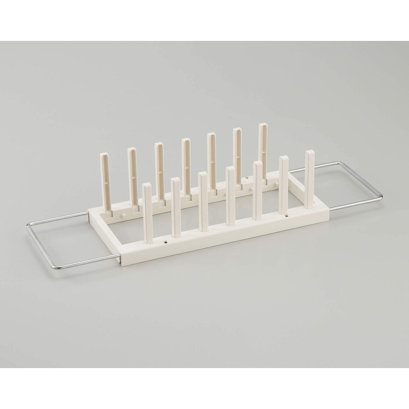 Belca キッチン水切りラック 伸縮タイプ 幅14×奥行34~50×高さ2・10.7cm ホワイト KMR-W