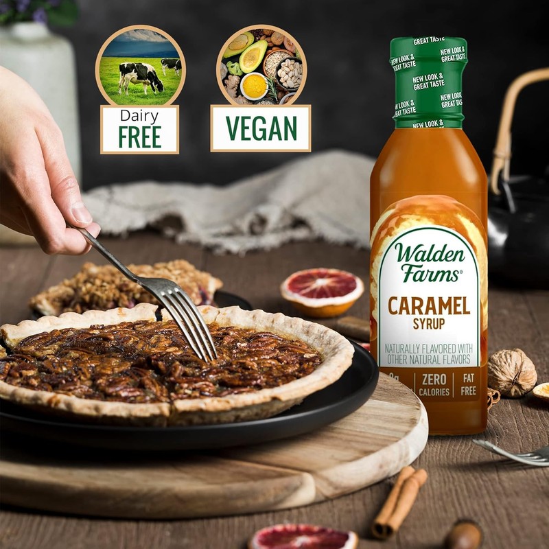Walden Farms Caramel Syrup – Perfect for Coffee, Desserts, Ice