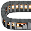 sourcing map R18 10mm x 15mm（Inner H*Inner W）Black Plastic Cable