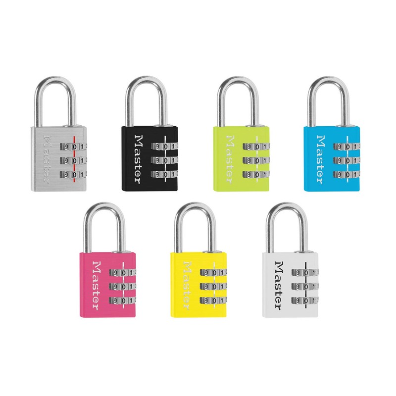 Master Lock 630JADGRN Padlock, Dial, Password Setting, Small, Lightweight, Main