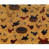 South Sea Imports Vtg "Small Friends" Bird Fabric By Teresa
