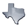 Texas Shape Chrome Auto Emblem