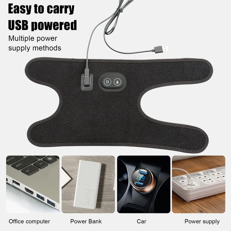 Heated Elbow Brace, ANGGREK Heated Elbow Brace Adjustable Hot Compress