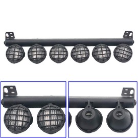 ShareGoo RC 6Led LED Light Bar Headlight Metal Roof Lamp Compatible with Traxxas TRX4 Axial SCX10 90046 D90 RC4WD 1/10 RC Crawler Car