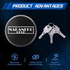 NAKANEKO 4 Pack Puck Lock Padlock Without Keyed Alike Hidden