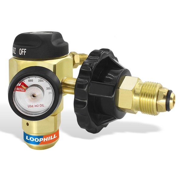 LOOPHILL VN-650 Nitrogen Purging Regulator w/650PSI - 4-Position Flow Control