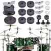 Unbranded 18pcs/Set Drum Accessories Felt Pad/Wing Nut/Cymbal Sleeve Base for