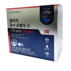 Dr. Elizabeth Altige Pure Omega 3, 60 tablets, 3 units / 닥터엘리자베스 알티지 퓨어 오메가3, 60정, 3개