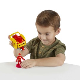 DC Super Friends Fisher-Price Imaginext, Head Shifters The Flash Figure & Speed Force Cycle Transforming Vehicle for Pretend Play