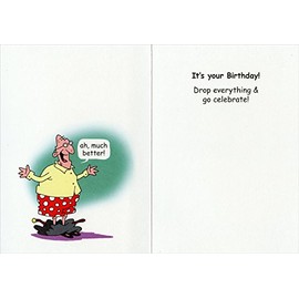 Man With High Pants - Oatmeal Studios Funny Masculine Birthday Card