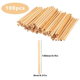 100Pcs Natural Mason Bee Tubes Eco-Friendly Beekeeper Nesting Refill Tubes Stable Safe Mason Bee Nesting Tubes for Bee House Nest