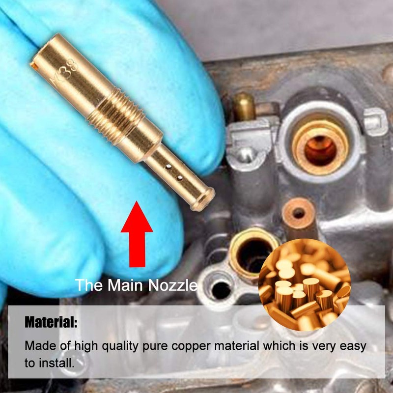 20pcs Jets kit - 10Pcs Carburetor Main Jets and 10Pcs