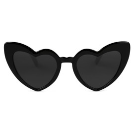 YOGFIT Heart Sunglasses for Women Fashion Classic Love Eye Protection Sunglasses Vintage Cute Black Heart Sunglasses
