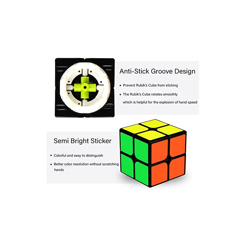 2x2 Cube Toys Puzzle, Black