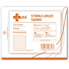 Premium Sterile Gauze Swabs 5cm x 5cm - Pack of 100