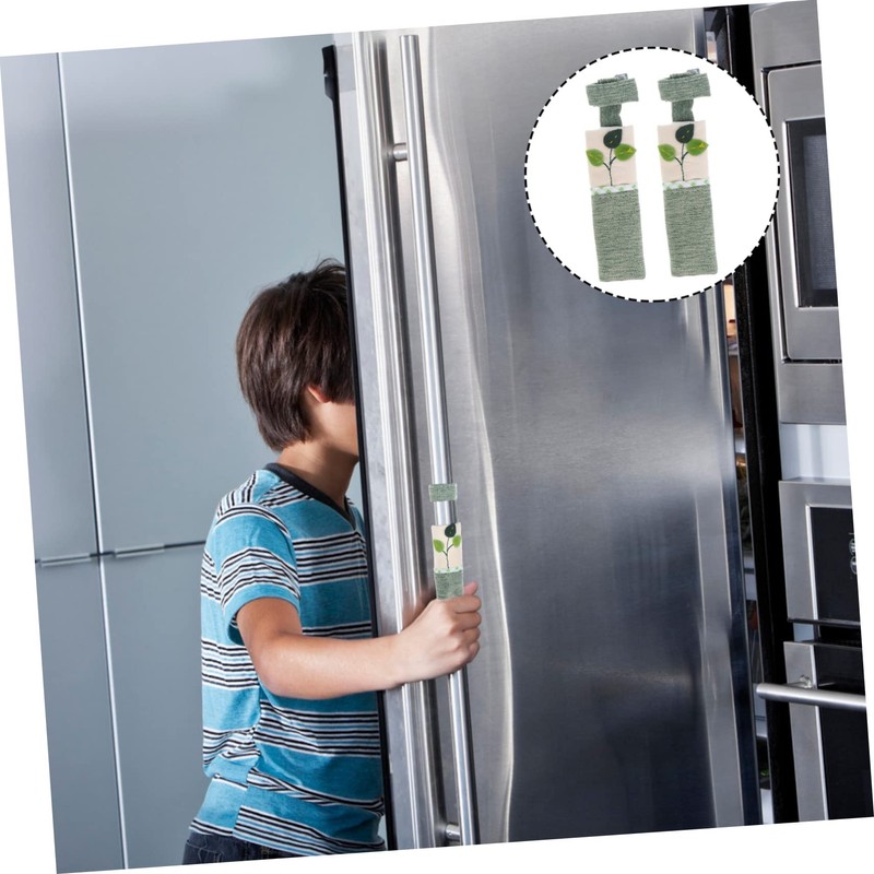Tofficu Refrigerator Door Handle Covers Fridge Removal Protection Case Soft