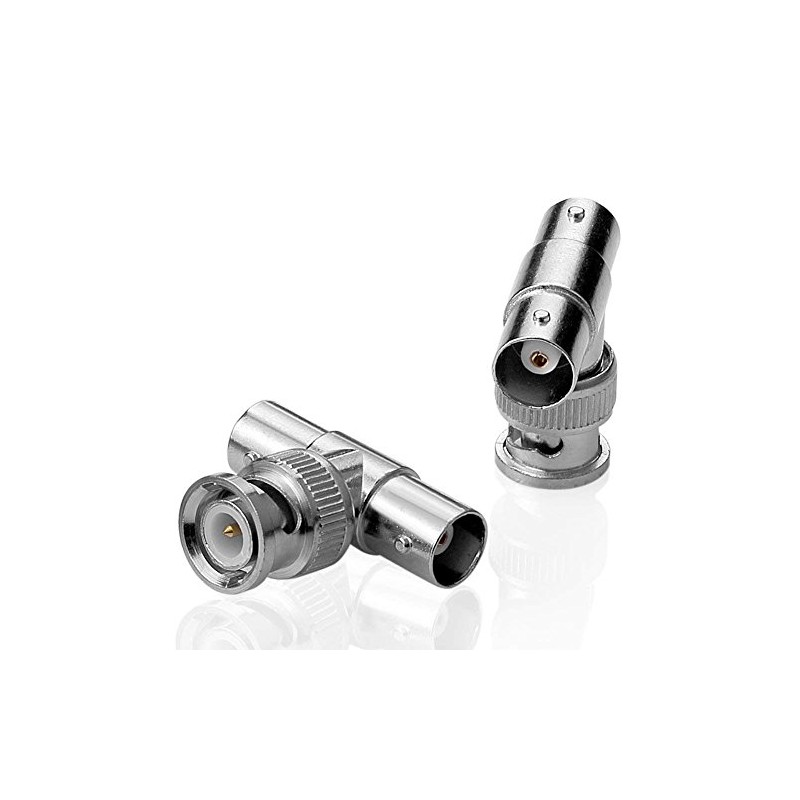 BNC T Adapter Coaxial Splitter Video Connection Pack of 10