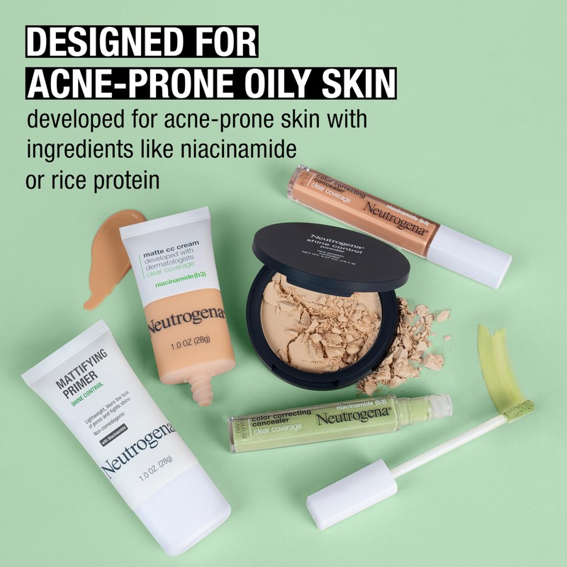 Neutrogena Mattifying Primer with Shine Control, Lightweight Pore Blurring Face