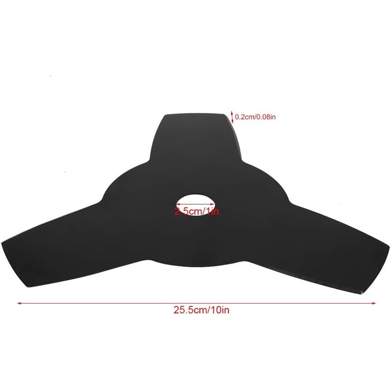 TOPINCN Desbrozadora de Acero de 3 Dientes de 2,0mm, Cuchillas