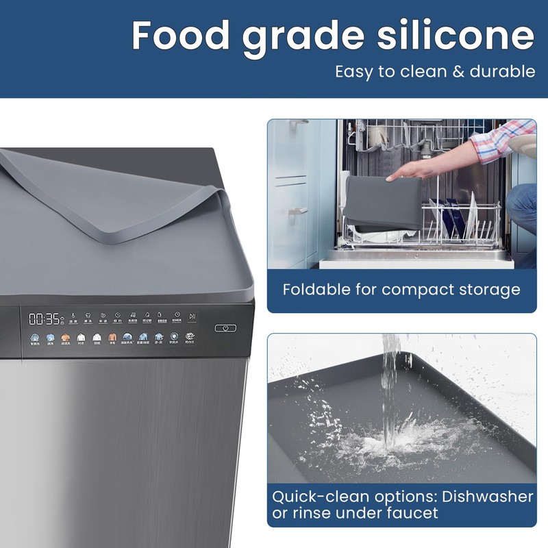 XHIKOWAT 28 x 28 inch Large Thickened Silicone Washing Machine