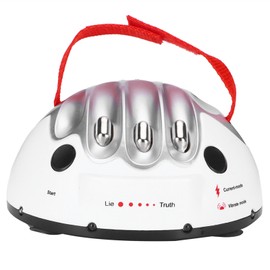 Miniature Electric Shock Heartbeat Lie Detector Toy Tricky Desktop Party Game Toy White