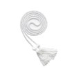 WeGraduate Graduation Honor Cord 68'' with Soft Touch Tassel (White)
