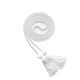 WeGraduate Graduation Honor Cord 68'' with Soft Touch Tassel (White)
