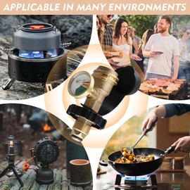 NISHZHU High Low Gas Pressure Gauge Level Indicator Pol Propane Lpg Bottle Cylinde Outdoor Gas Tank Adapter