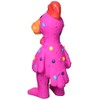 Multipet's Mini Globken Latex Plush Filled Polka Dot Chicken Dog