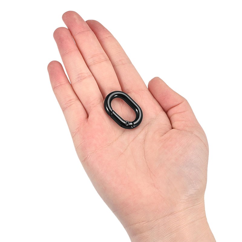 sourcing map Spring Oval Ring, 5 Pieces, 1.14 Inch Round