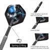 CyeeLife 15pcs Dart Shafts with 20pcs Metal o Rings,5 sets