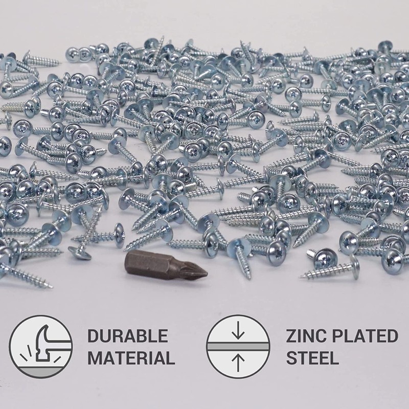(Pack of 100) Galvanised Steel 3.0 x 16 mm Wood
