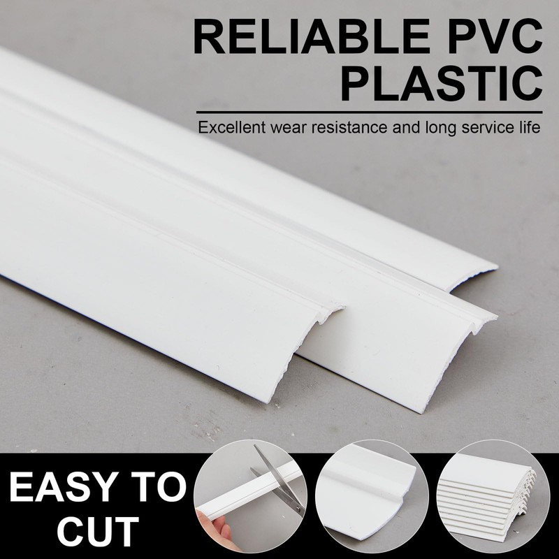 Maasechs 10 Pack 72" Vinyl Snap in Window Glazing Bead