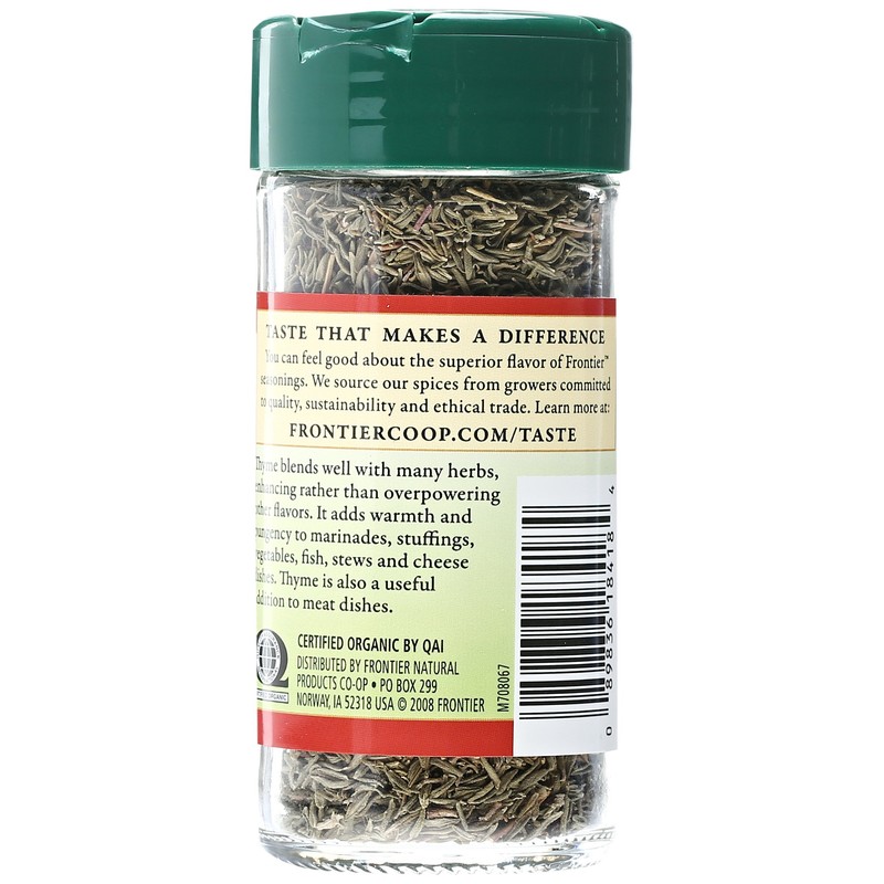 Frontier Herb Organic Whole Thyme Leaf, 0.8 oz