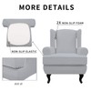 Easy-Going Stretch Wingback Chair Sofa Slipcover 2-Piece Sofa Cover Furniture
