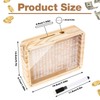 Wooden Money Box Money Bank, Clear Countdown Money Saving Box