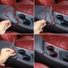 JeCar for Challenger Red Interior Cup Holder Trim Decor Cover