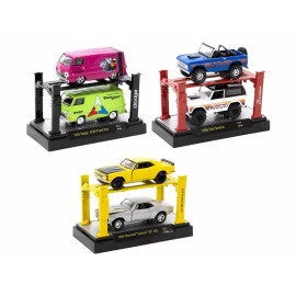 DCD Auto Lifts 1/64 Diecast Model Cars M2 Machines Series 27 Limited Edition 4750 Pieces Worldwide Set of 6 Pieces