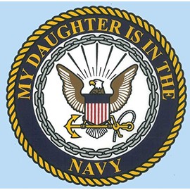 My Daughter is in The Navy with Crest Decal