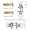 CLCTK Crystal Glass Door Knobs Interior, Modern Bathroom Bedroom Door
