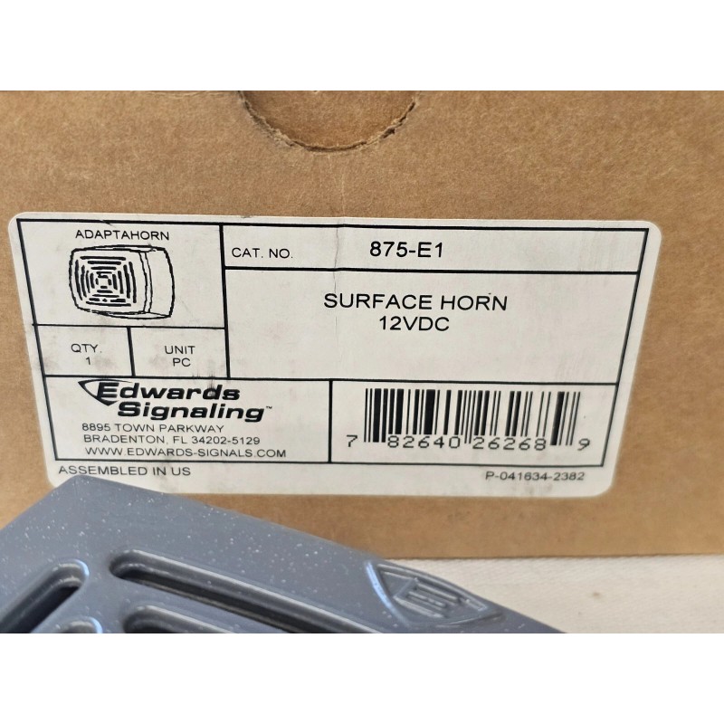 Edwards Signaling Adaptahorn Signal Surface Horn Alarm 12VDC 12V DC