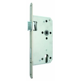 ALPERTEC einsteckschloß Distance Can Be Used For Front Door DIN Right PZ, and Locks Padlock 65 mm Shaft, 10 mm Square, 92, 36051460 silberfärbig