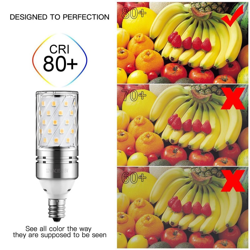 CTKcom 12W E14 LED Candelabra Light Bulbs (4 Pack),E14 Base