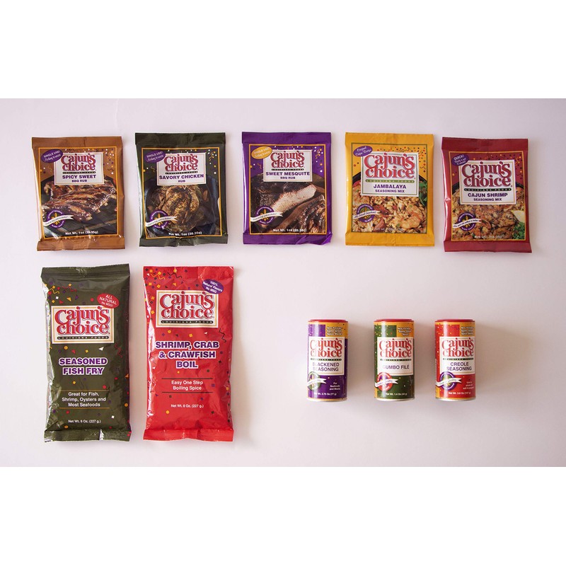 Seasoned Fish Fry 8 oz Cajun's Choice Louisiana Foods (Pack