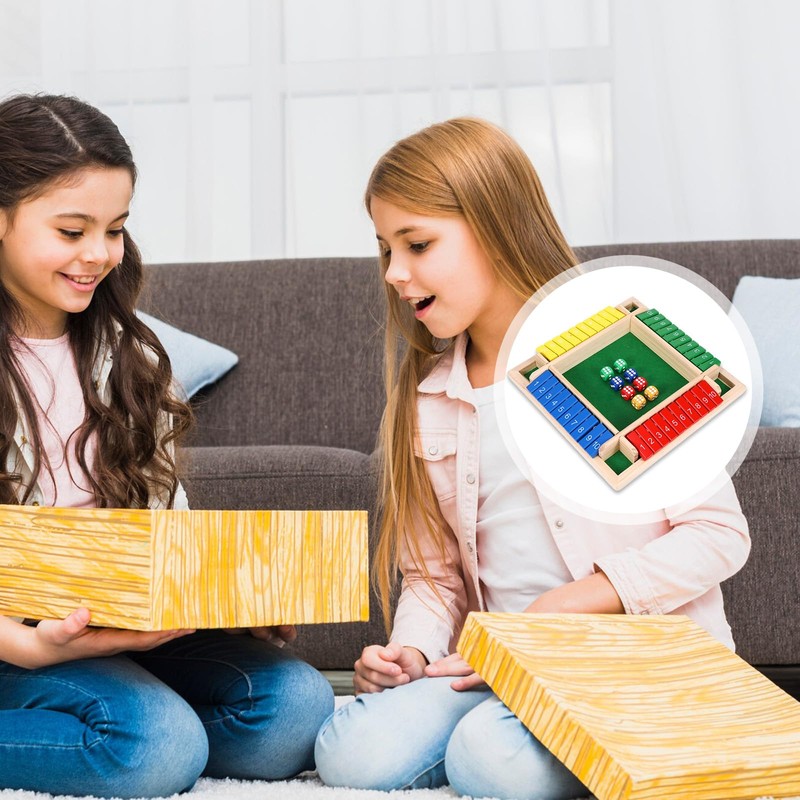 4 Color Shut The Box Game 4 Player,Shut The Box