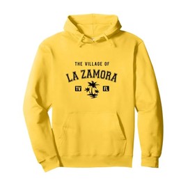 The Village of La Zamora Classic Style Palm Trees Design Pullover Hoodie