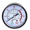 Sourcingmap 13mm 1/4BSP Male Thread Water Air Compressor Pressure Gauge
