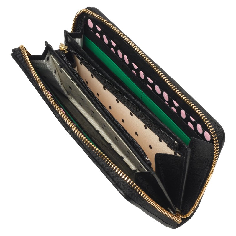 Tsumori Chisato RF Long Wallet, RF Bundle, Eponeko Mesh, Black,