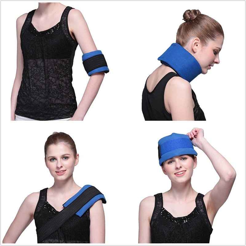 WORLD-BIO Gel Ice Pack Wrap for Injuries, Reusable Cold &