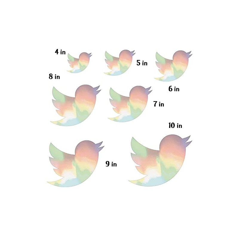 KitAbility Holographic Rainbow Social Media Sticker Decal for Vehicles, Laptops,